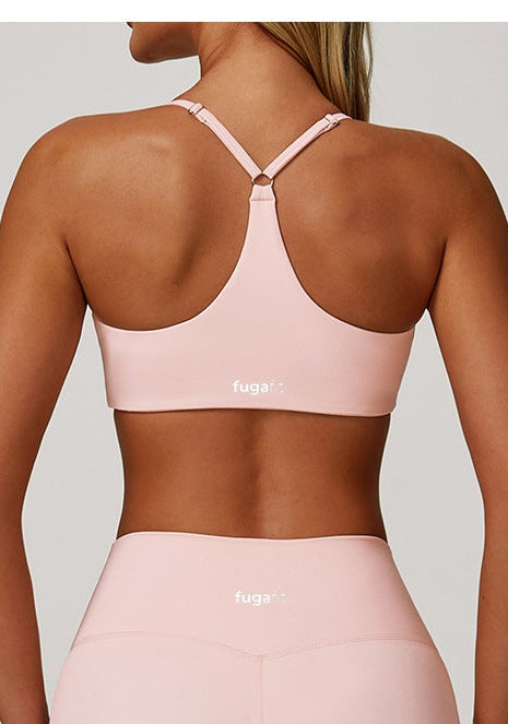 Unity Bra Top | Sculpting Support Gym Bra | Pink in - Bra Top activewear