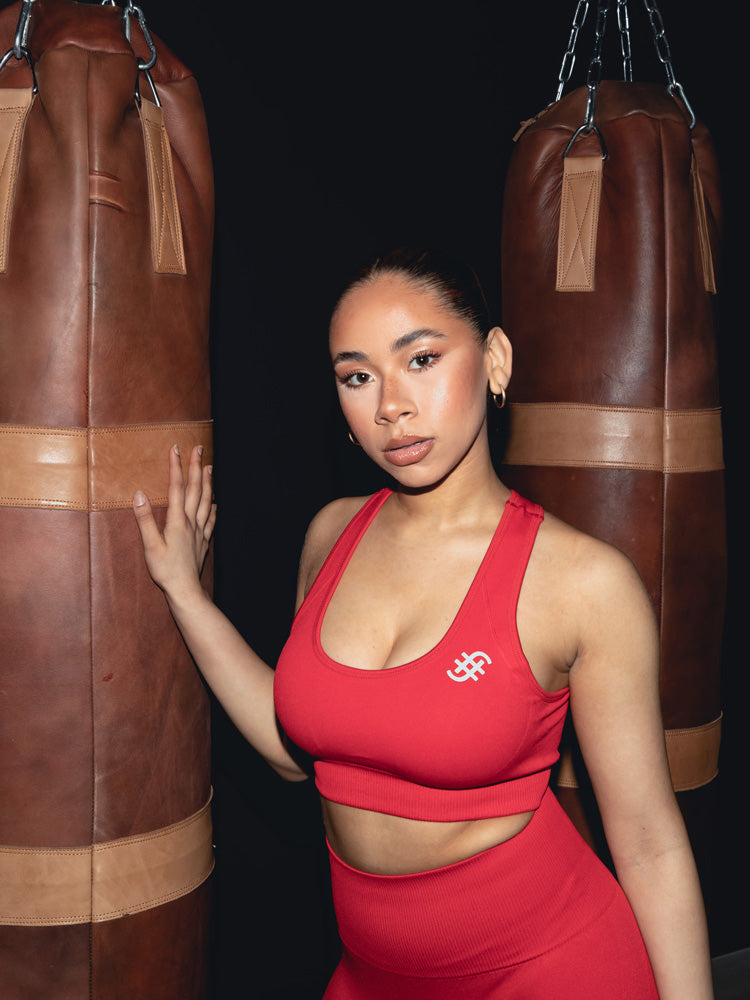 Push Seamless Bra Top | Red Berry - Fugafit