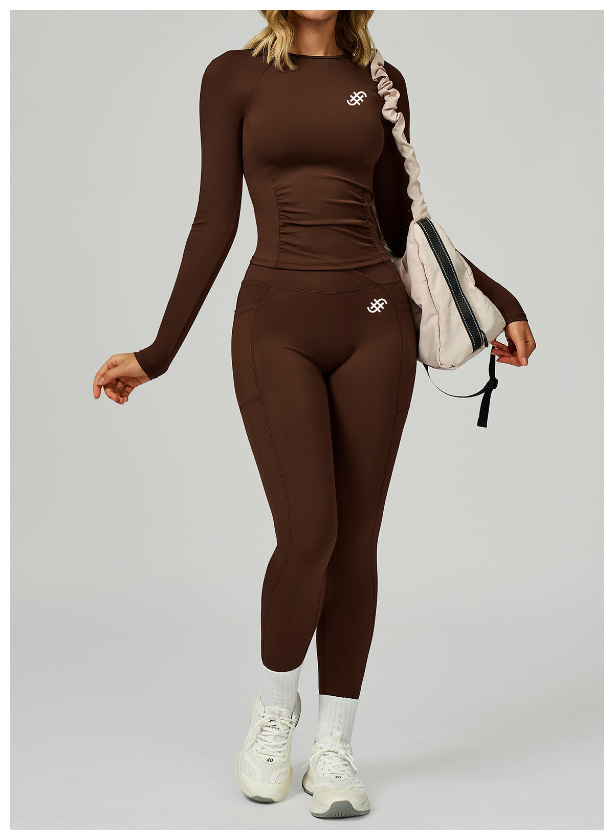 Activate Long Sleeve Top | Coffee in - Tops activewear