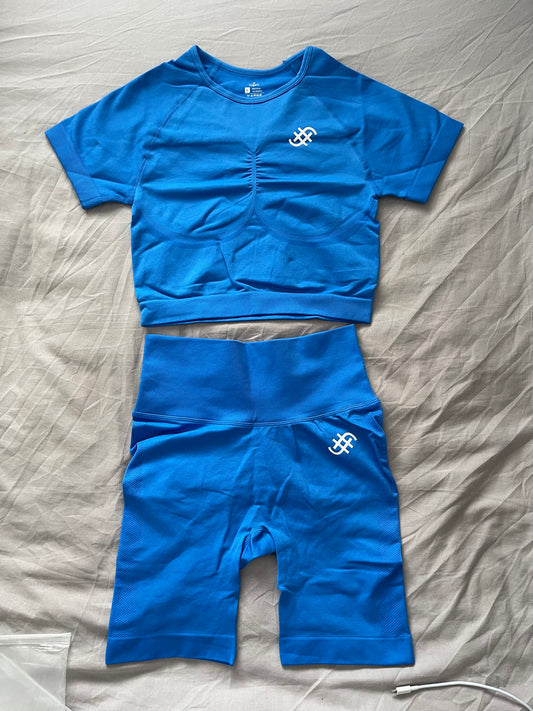 Sculpt Top | Bright Blue in - activewear