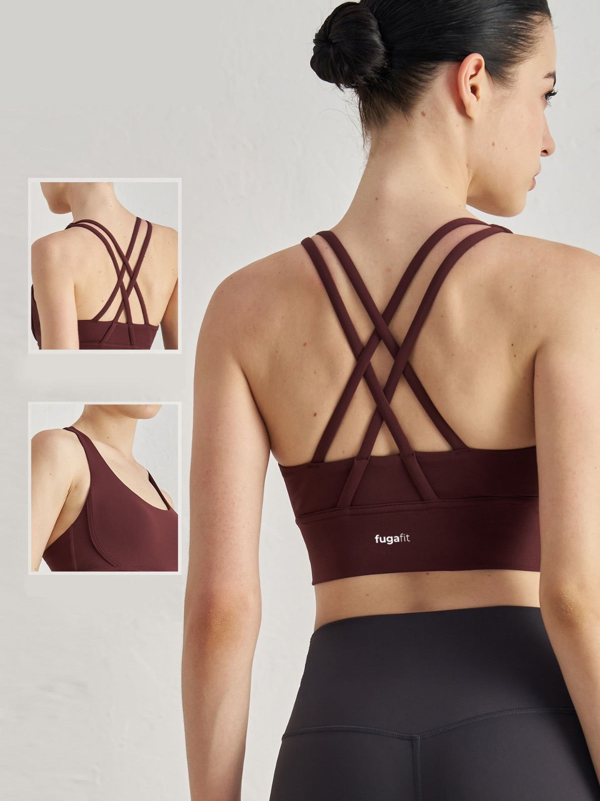 Chakra Yoga & Sports Bra | Ancora Red in - Bra Top activewear