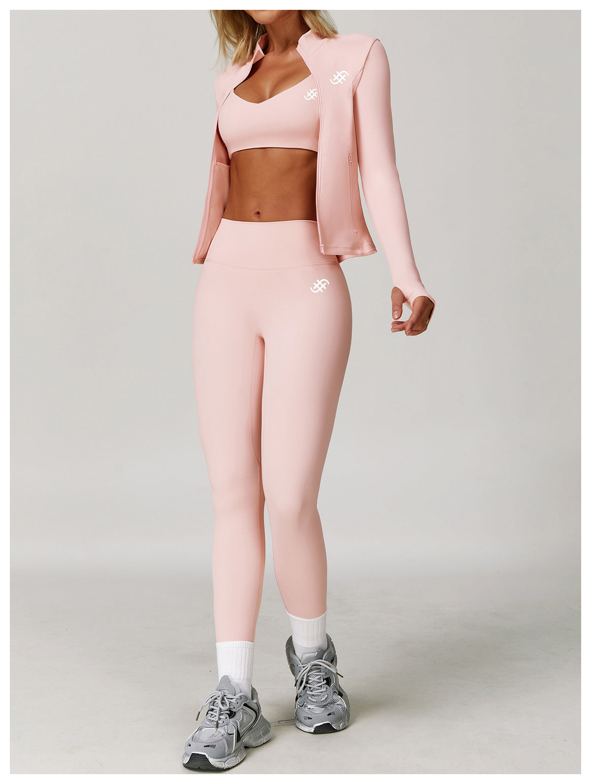 Unity Jacket | Sculpting Gym Jacket Women | Pink in - Jackets activewear