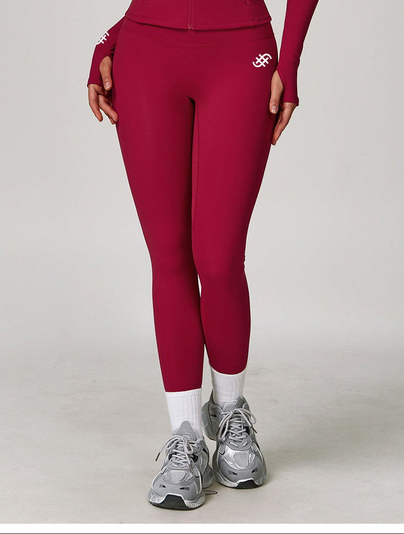 Unity Sculpting High-Waisted Leggings | Raspberry Red in - leggings activewear