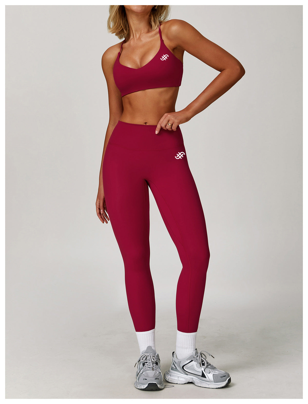 Unity Sculpting High-Waisted Leggings | Raspberry Red in - leggings activewear