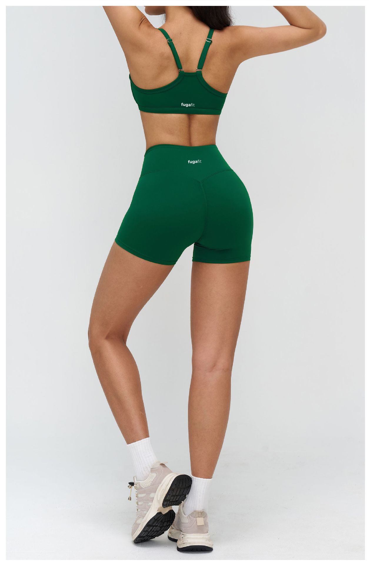Resolve Bra Top | Emerald Green in - Bra Top activewear