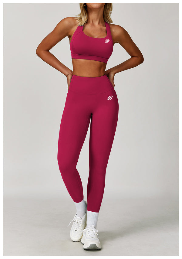 Resolve Bra Top | Rose Red in - Bra Top activewear