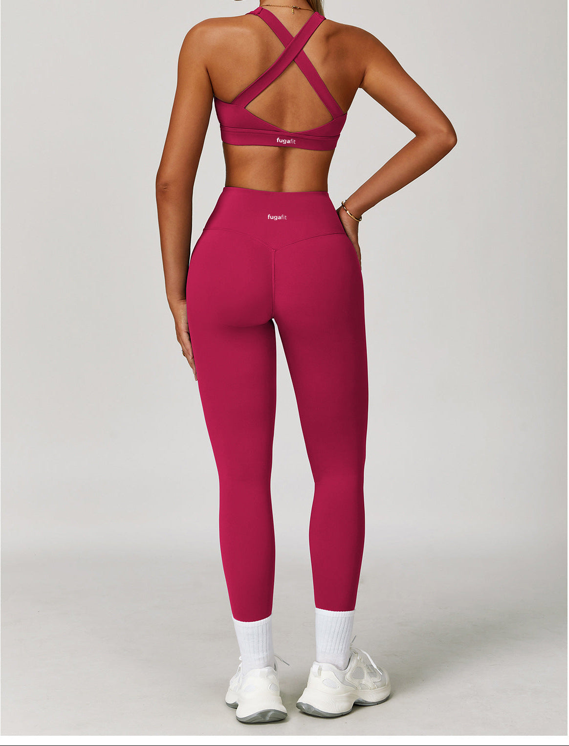 Resolve Bra Top | Rose Red in - Bra Top activewear