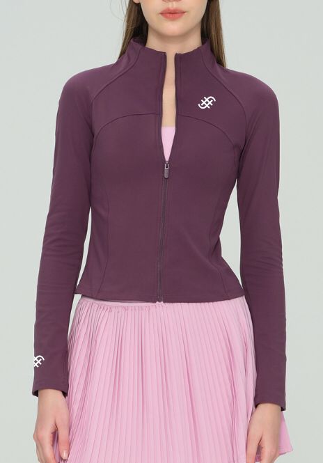 Ace Jacket | Women’s Sculpting Gym Jacket | Purple in - Jackets activewear