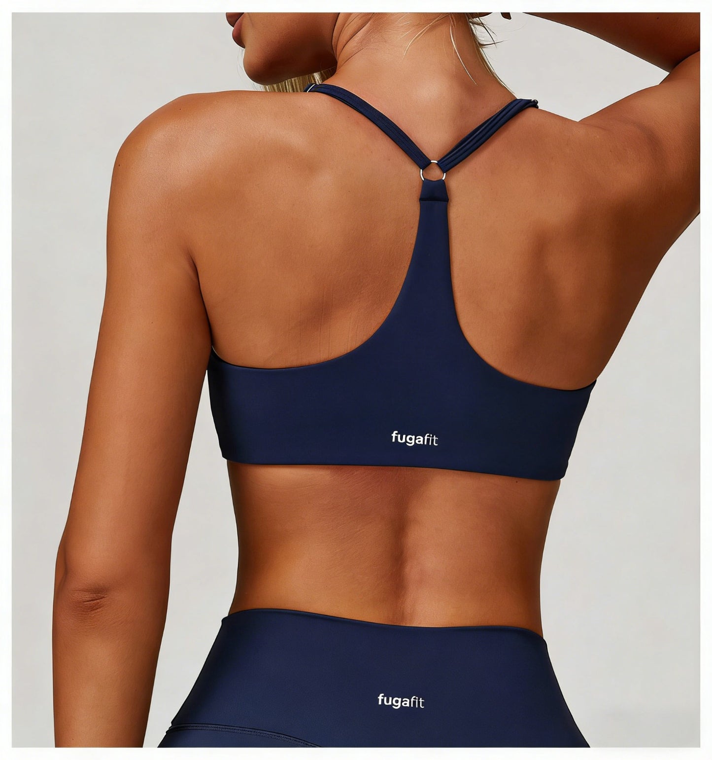 Unity Bra Top | Sculpting Support Gym Bra | Navy Blue in - Bra Top activewear