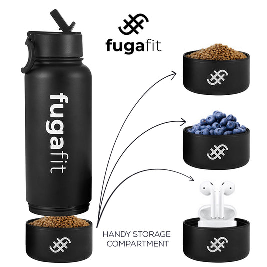 Panther Vacuum Insulated Water Bottle | 1 Litre - Fugafit