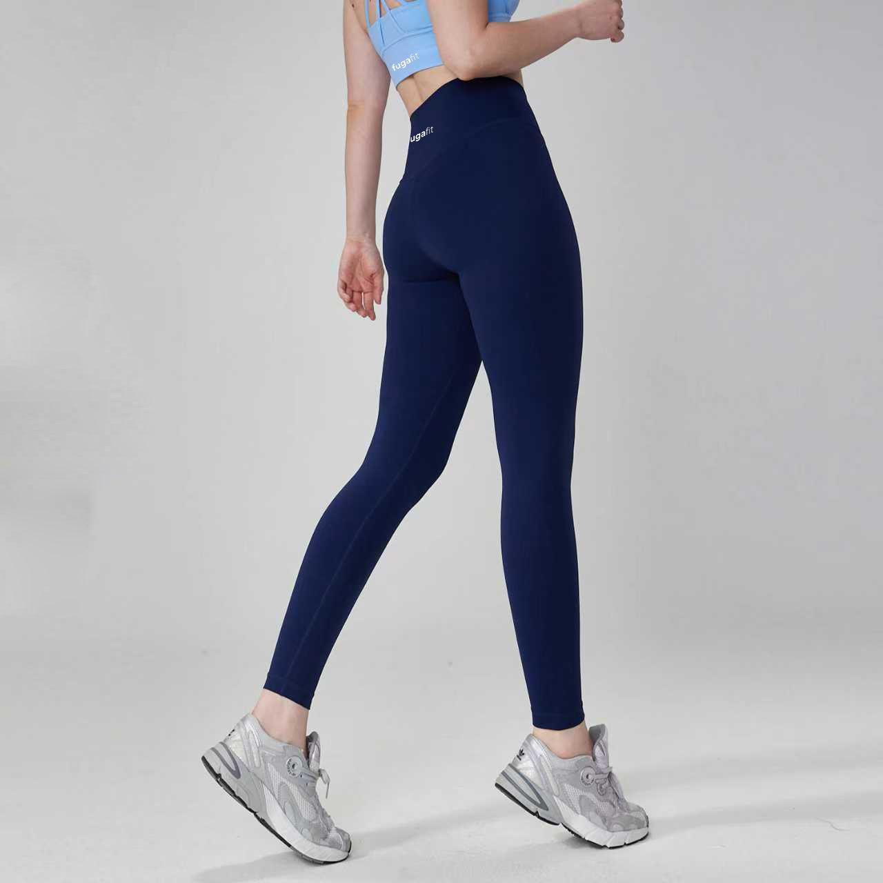 Chakra Yoga/Sports Leggings | Navy (Sea) Blue in - leggings activewear