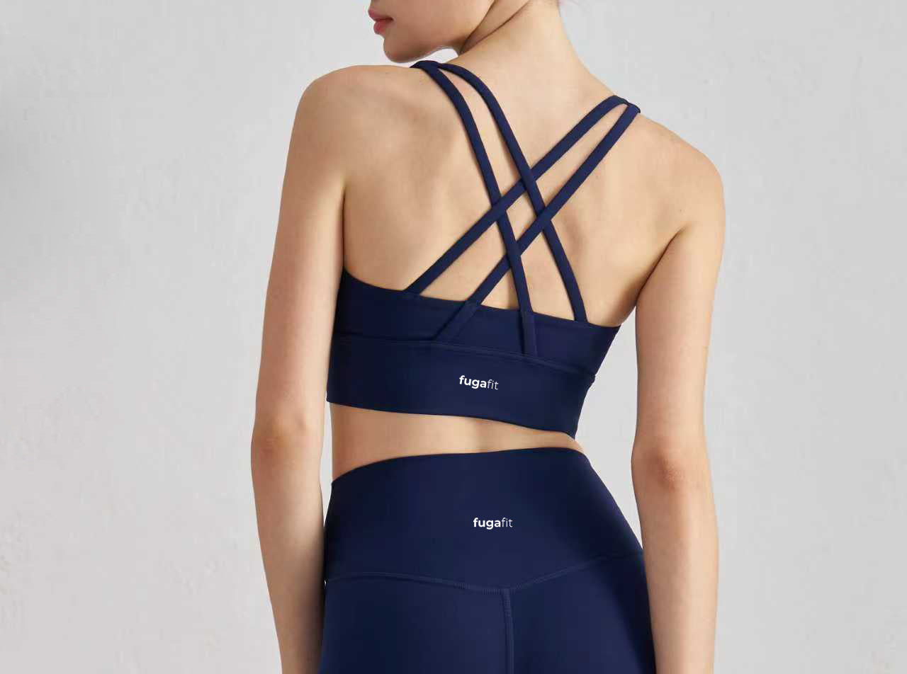 Chakra Yoga/Sports Bra | Navy (sea) Blue in - Bra Top activewear