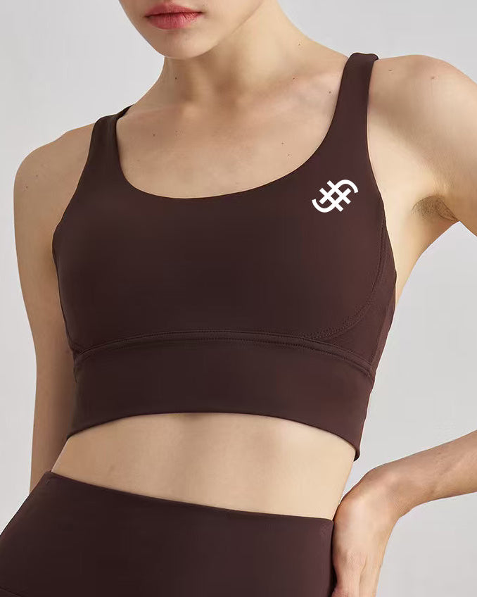 Chakra Yoga/Sports Bra | Distilled Coffee in - Bra Top activewear