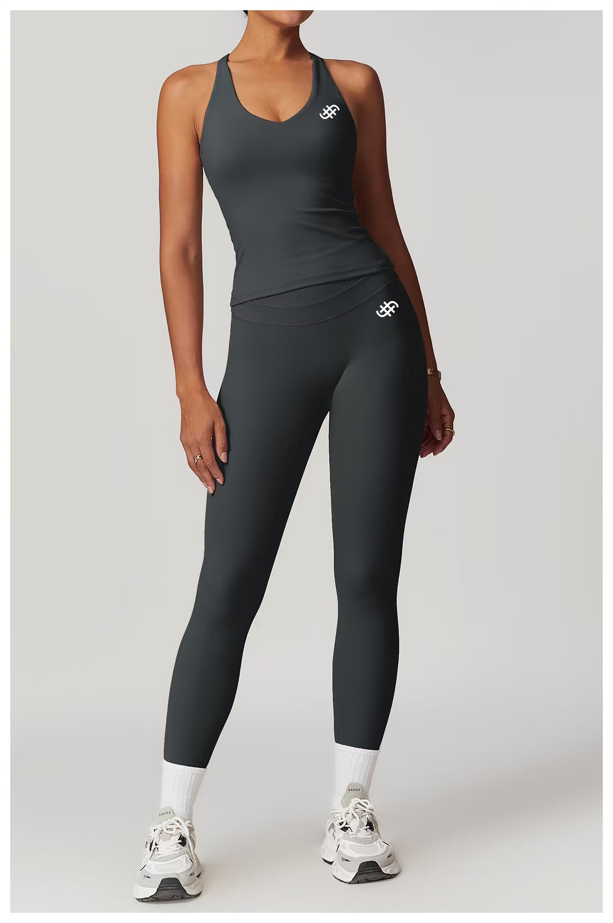 Active Leggings | Blue Grey in - leggings activewear