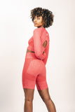 Hype Seamless Cycling Shorts | Red Rose