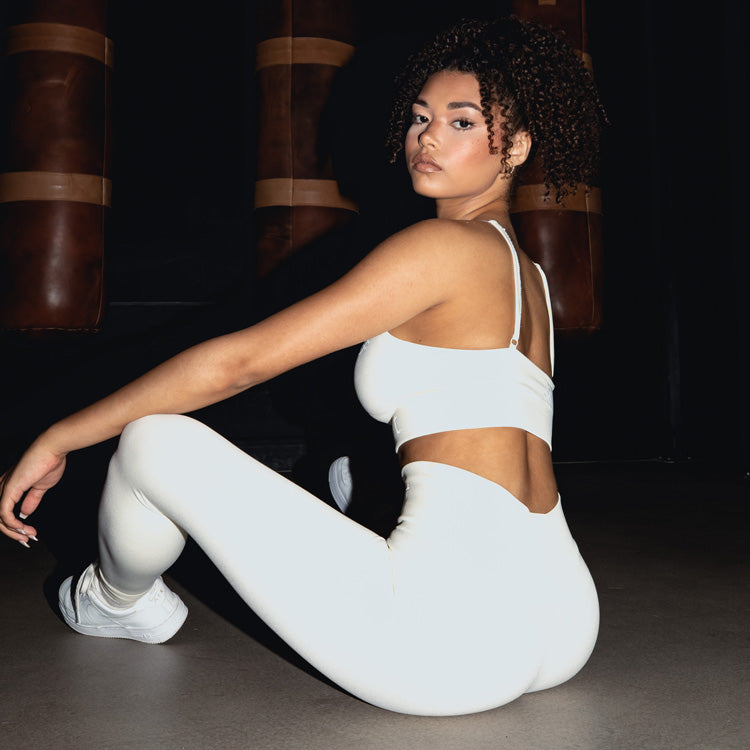 Lissom Seamless Leggings | White / Cream - Fugafit